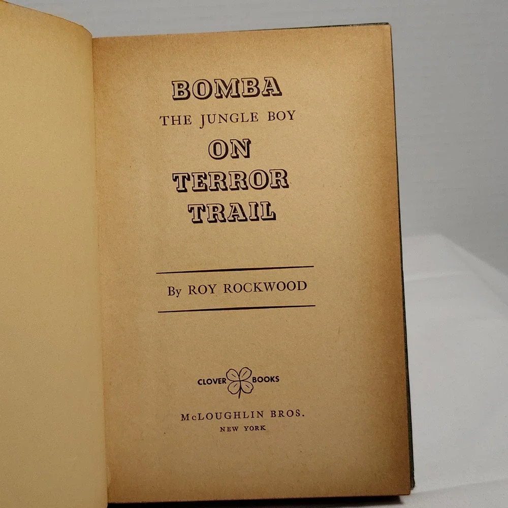Bomba The Jungle Boy Terror Trail Book Roy Rockwood Vintage Adventure‎